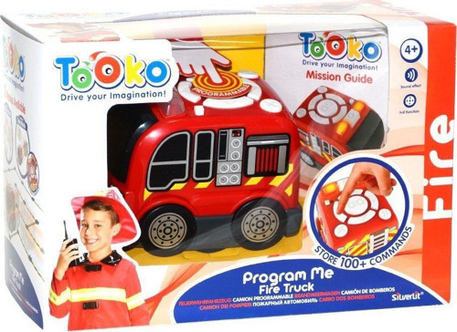Kız Erkek Çocuk Oyuncak SIL/81470 Silverlit Tooko Programlanabilen İtfaiye Aracı Oyun Seti Kız Erkek Çocuk Eğitici Öğretici