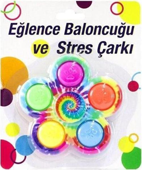 Eğitici Oyuncak Pop İt Renkli Stres Çarkı Kız Erkek Çocuk Eğitici