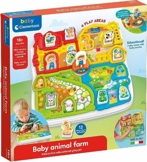 Eğitici Oyuncak 17716 Baby Clementoni - Bebek Hayvanlar Çiftliği Kız Erkek Çocuk Eğitici Eğitici