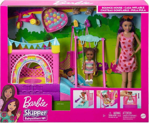Eğlenceli Oyuncak HHB67 Barbie Bebek Bakıcısı Skipper Oyun Evi Seti Kız Erkek Çocuk Eğitici Eğitic