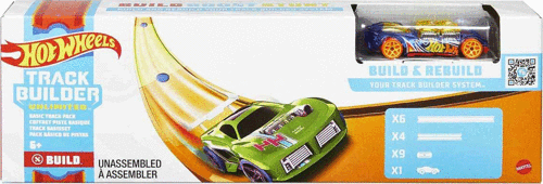 Kız Erkek Çocuk Oyuncak GVG13 HW Track Builder Temel Pist Seti - Hot Wheels Kız Erkek Çocuk Eğitici Eğit