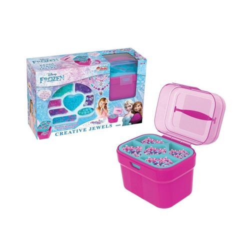 Kız Erkek Çocuk Oyuncak 03660 Frozen Sepetli Takı Seti ,Dede Kız Erkek Çocuk Eğitici