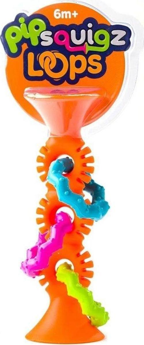 Eğitici Oyuncak TFB165 Fat Brain Toys, Turuncu Halkalı Silikon Diş Kaşıyıcı Kız Erkek Çocuk Eğitici