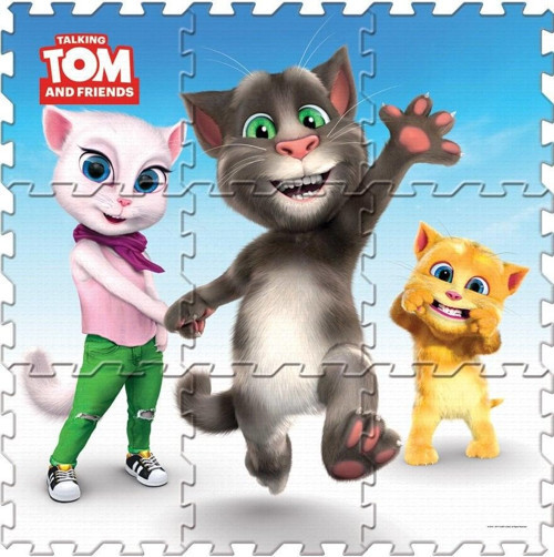 Kız Erkek Çocuk Oyuncak Konuşan Kedi Tom Eva Yer Matı Kız Erkek Çocuk Eğitici