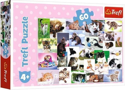 Eğitici Oyuncak 17332 Trefl/60 PUZZLE CATS WORLD YAPBOZ Kız Erkek Çocuk Eğiticil