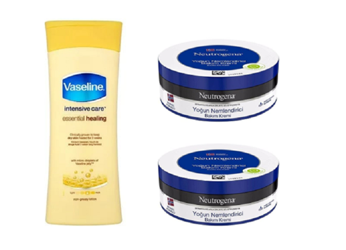 Losyon + X2 Neutrogena Nemlendirici Krem | Kuru Ciltler İçin Yoğun Nem Seti (400 ml+200 ml)