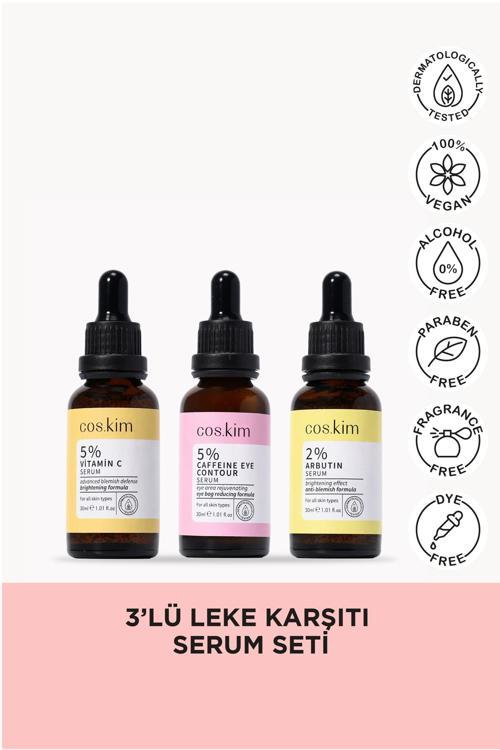 3’Lü Leke Karşıtı Aydınlatıcı Ve Göz Altı Bakımı Sağlayan Serum Seti