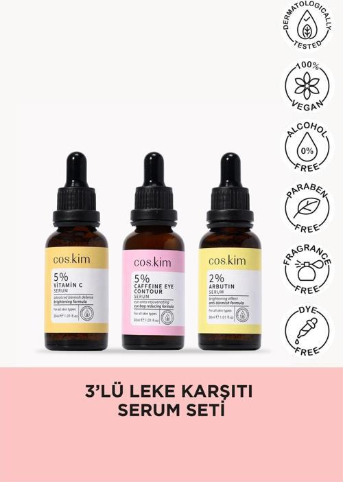 3’Lü Leke Karşıtı Aydınlatıcı Ve Göz Altı Bakımı Sağlayan Serum Seti