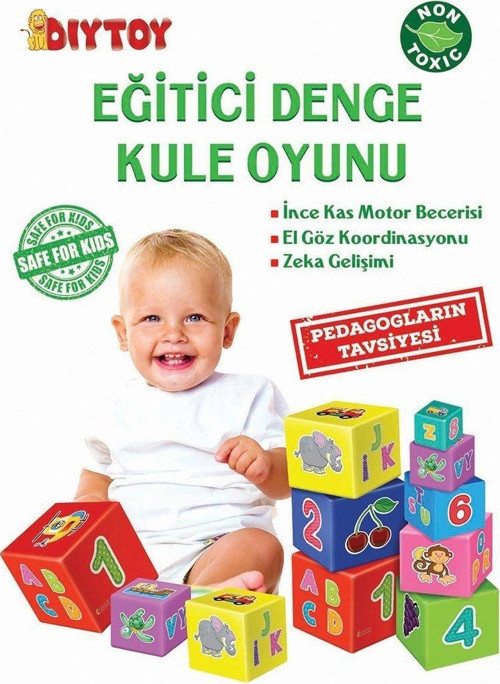 Eğlenceli Oyuncak 2137 Dıytoy, Eğitici Denge Kule Oyunu Kız Erkek Çocuk Eğitici