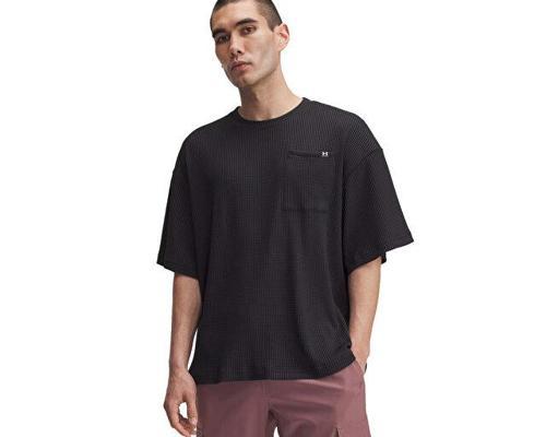 Ua Rival Waffle Crew Erkek Günlük Tişört 1383106-001 Siyah