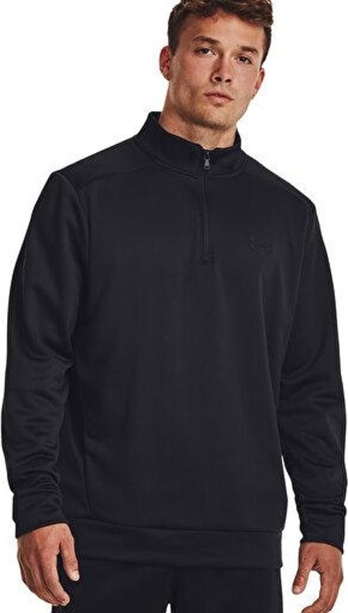 Ua Armour Fleece 1/4 Zip Erkek Günlük Uzun Kollu Tişört 1373358-001 Siyah