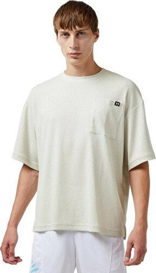 Ua Rival Waffle Crew Erkek Günlük Tişört 1383106-110 Beyaz