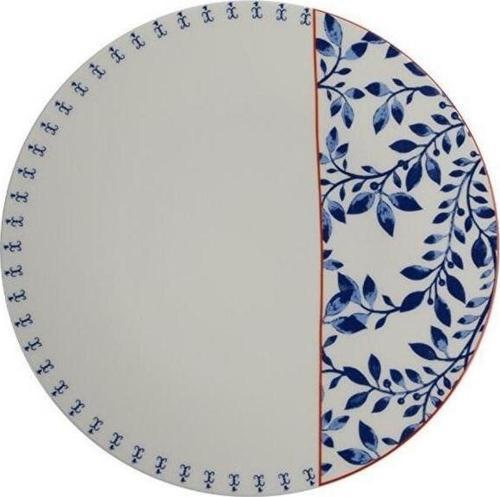 Folksy Desen1 Düz Tabak 21 cm