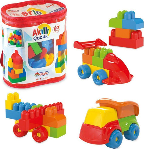 Kız Erkek Çocuk Oyuncak 01022 AKILLI ÇOCUK 60 PCS Kız Erkek Çocuk Eğitici