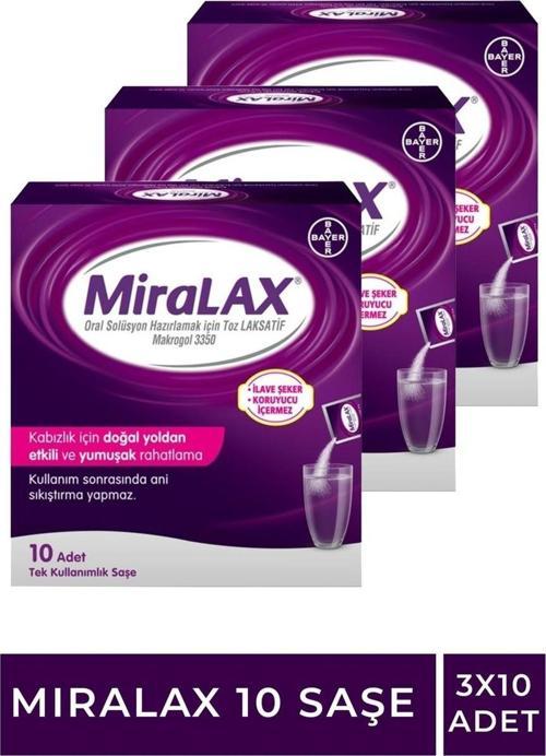 Oral Solüsyon Makrogol 3350 Tek Kullanımlık 10 Saşe 3 kutu