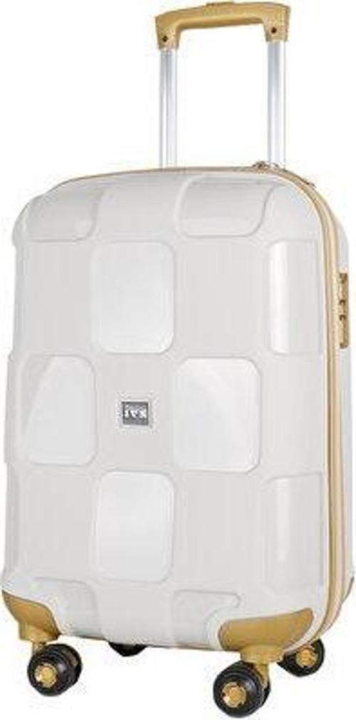 Bej Kahve Kare Kabin Boy Kabin Boy Seyahat Çantası PP4040-180-S Krem