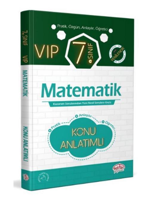 Editör Yayınevi 7. Sınıf Vip Matematik Konu Anlatımlı