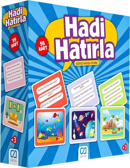5108 CA Games, Hadi Hatırla - Eğitici Hafıza Oyunu / +5 yaş