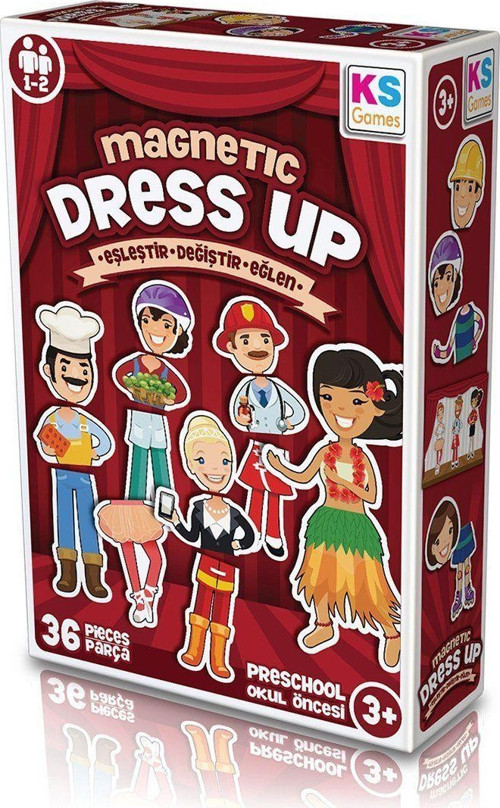 MD174 KS, Magnetic Dress Up - Eşleştir・Değiştir・Eğlen / +3 yaş