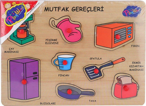 ONY-168-169 Ahşap Tutmalı Mutfak Gereçleri -Onyıl Oyuncak