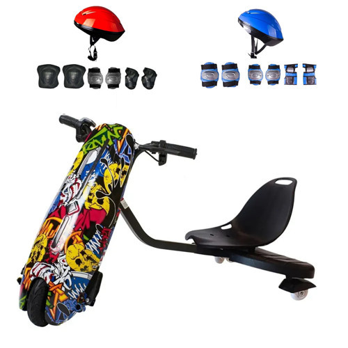 Drift Car Elektrikli Kaykay Bluetooth Dirift Kar Hoverboard Scooter Koruma Ekipmanı Hediye D01