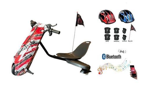 Drift Car Elektrikli Kaykay Bluetooth Dirift Kar Hoverboard Scooter Koruma Ekipmanı Hediye D17