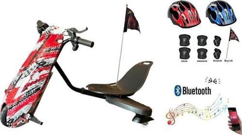 Drift Car Elektrikli Kaykay Bluetooth Dirift Kar Hoverboard Scooter Koruma Ekipmanı Hediye D17
