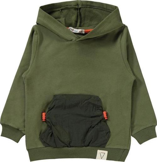 Mikro Cepli Gülen Surat Armalı 2-5 Yaş Eşofman Takımı - Haki4-5 Yaş