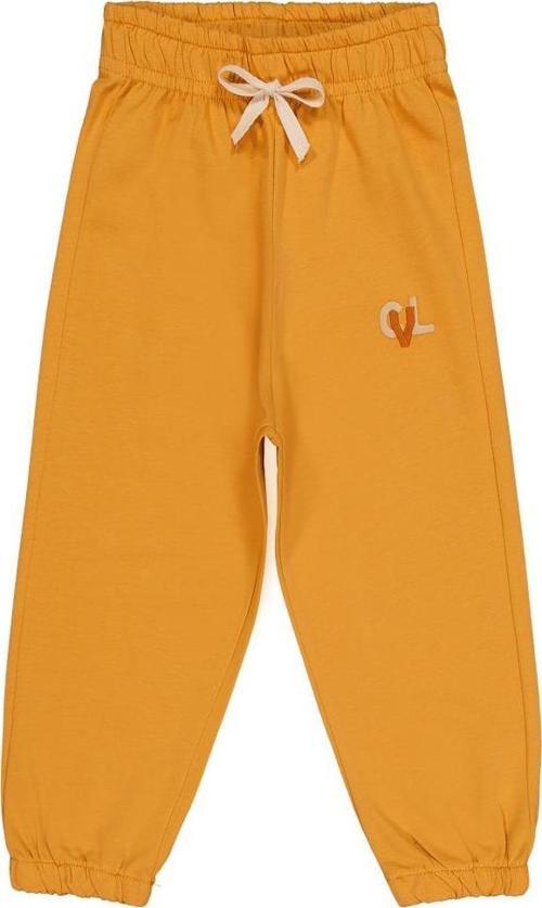 4163-1 Civil Boys CVL Nakışlı Süs Bağcıklı 2-5 Yaş Eşofman Altı - Turuncu3-4 Yaş