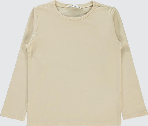 Basic 6-9 Yaş Sweatshirt - Bej9-10 Yaş