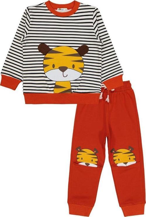 Kaplan Baskılı 2-5 Yaş Eşofman Takımı - Turuncu5-6 Yaş