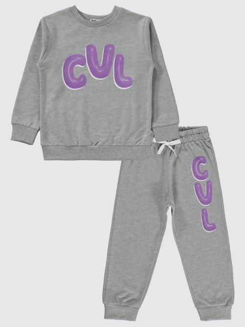 Cvl Baskılı 2-5 Yaş Eşofman Takımı - Gri2-3 Yaş