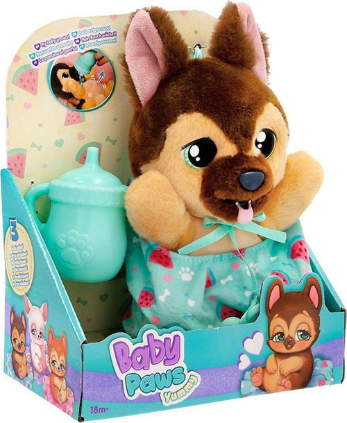 BAW03200 Baby Paws Yummy German Shepherd 18cm Peluş Kız Erkek Çocuk Oyuncak Eğitici Oyuncaklar