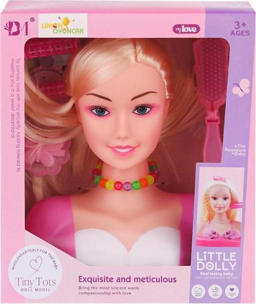 BM3319-1B Little Dolly Model Bebek Yüzü - Limon Oyuncak Kız Erkek Çocuk Oyuncak Eğitici Oyuncaklar