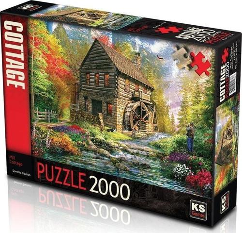 KS Puzzle 2000 Parça Mill Cottage Değirmen Kulübesi Kız Erkek Çocuk Oyuncak Eğitici Oyuncaklar