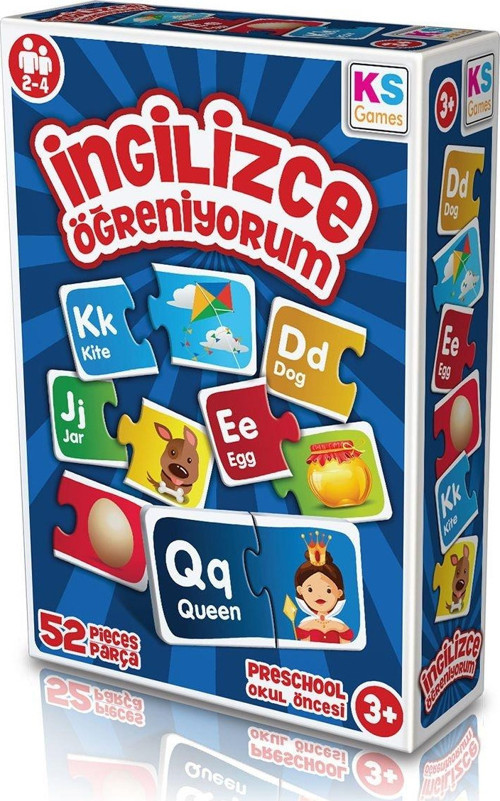 KS Games Eğitici Oyunlar İngilizce Eşleştirme Oyunu Kız Erkek Çocuk Oyuncak Eğitici Oyuncaklar