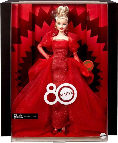 JBJ17 Mattel 80. Yıl Dönümü Koleksiyon Bebek - Sarışın Kız Erkek Çocuk Oyuncak Eğitici Oyuncaklar