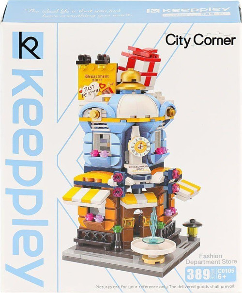 KP0105 Keeppley City Corner Department Store Blok Seti 389 Parça Kız Erkek Çocuk Oyuncak Eğitici Oyu