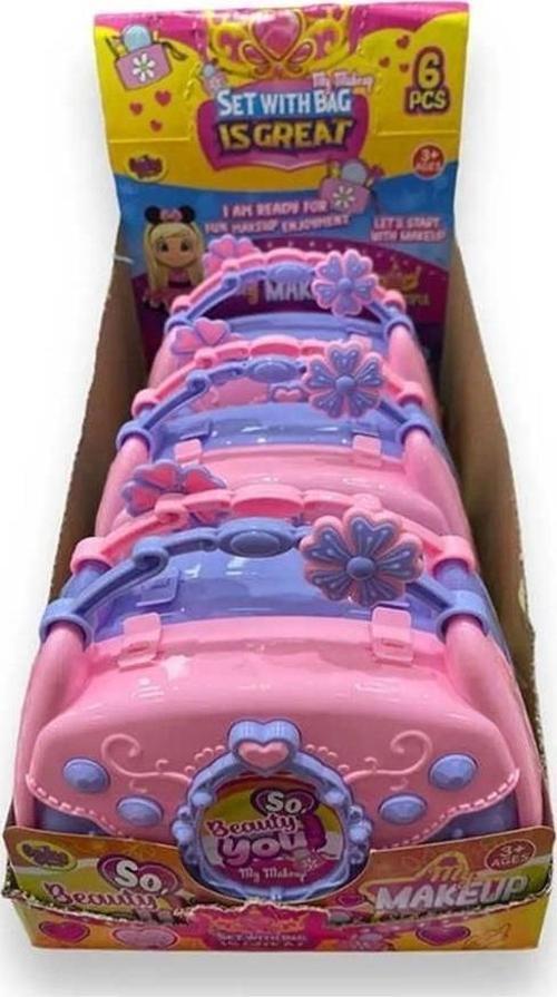 Çantalı Güzelik Seti 6 Lı Stand 1adet Fiyatıdır Kız Erkek Çocuk Oyuncak Eğitici Oyuncaklar