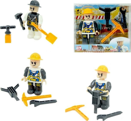 Construction Işçi Figürü Lego Seti Kız Erkek Çocuk Oyuncak Eğitici Oyuncaklar