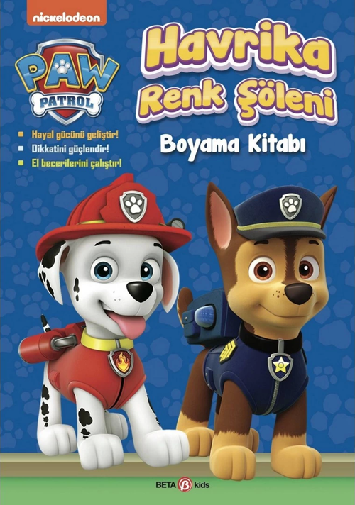 Paw Patrol Havrika Renk Şöleni Boyama Kitabı Kız Erkek Çocuk Oyuncak Eğitici Oyuncaklar