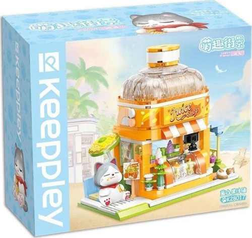 KP28017 Keeppley Kitten Juice Shop Blok Seti 315 Parça -Vagonlife Kız Erkek Çocuk Oyuncak Eğitici Oy