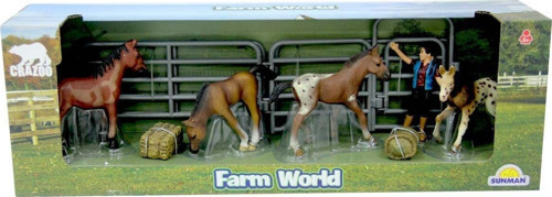 Farm World Çiftlik Hayvanları Oyun Seti Kız Erkek Çocuk Oyuncak Eğitici Oyuncaklar