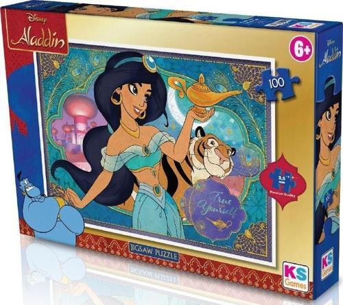 KS Puzzle 100 Parça Aladdin Kız Erkek Çocuk Oyuncak Eğitici Oyuncaklar