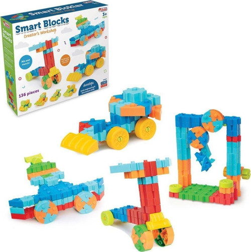 04035 Smart Bloklar 136 Parça Kız Erkek Çocuk Oyuncak Eğitici Oyuncaklar