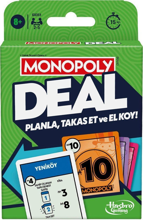 G0351 Monopoly Deal Kız Erkek Çocuk Oyuncak Eğitici Oyuncaklar