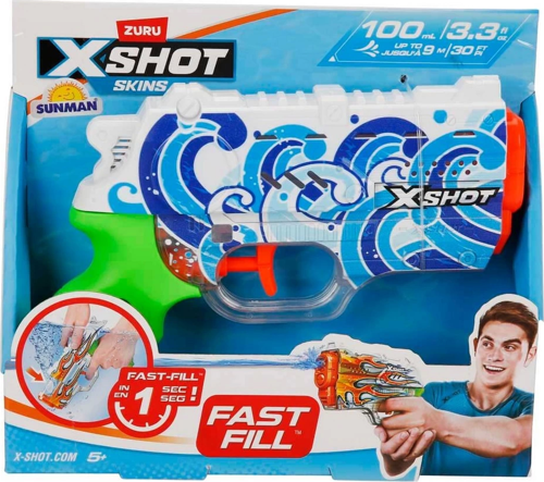 X-Shot Skins Nano Fast Fill Su Tabancası 19cm - S00004582 Kız Erkek Çocuk Oyuncak Eğitici Oyuncaklar