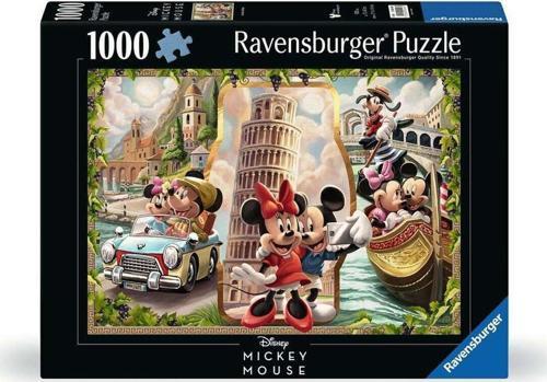 120004981 Mickey ve Minnie Tatilde 1000 parça Ravensburger Puzzle Kız Erkek Çocuk Oyuncak Eğitici Oy
