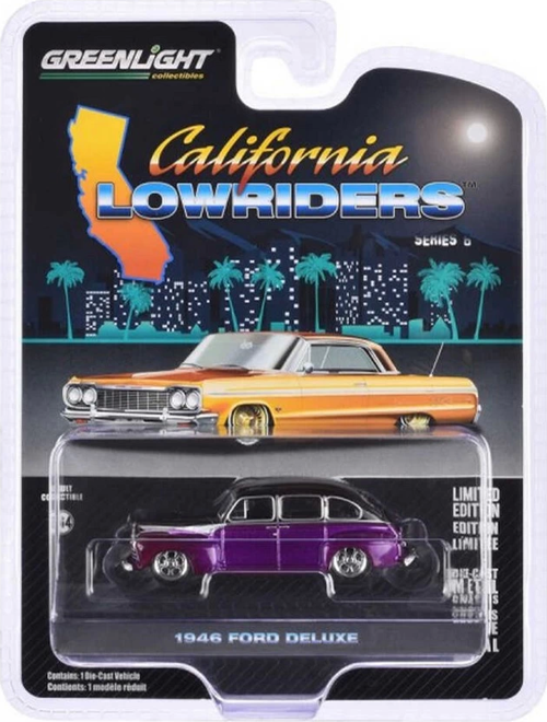 Greenlight 1/64 California Lowriders Series 6- 1946 Fordor Super Deluxe Kız Erkek Çocuk Oyuncak Eğit
