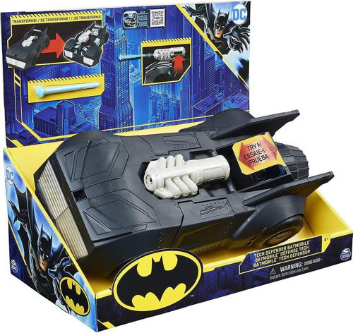 037676 DC Comics Tech Defender Batmobil -Spinmaster Kız Erkek Çocuk Oyuncak Eğitici Oyuncaklar